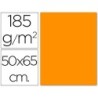 Cartulina guarro naranja 50x65 cm 185 gr
