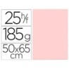 Cartulina guarro rosa 50x65 cm 185 gr
