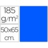 Cartulina guarro azul mar 50x65 cm 185 gr