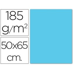 Cartulina guarro azul cielo 50x65 cm 185 gr