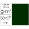 Cartulina guarro verde amazona 50x65 cm 185 gr