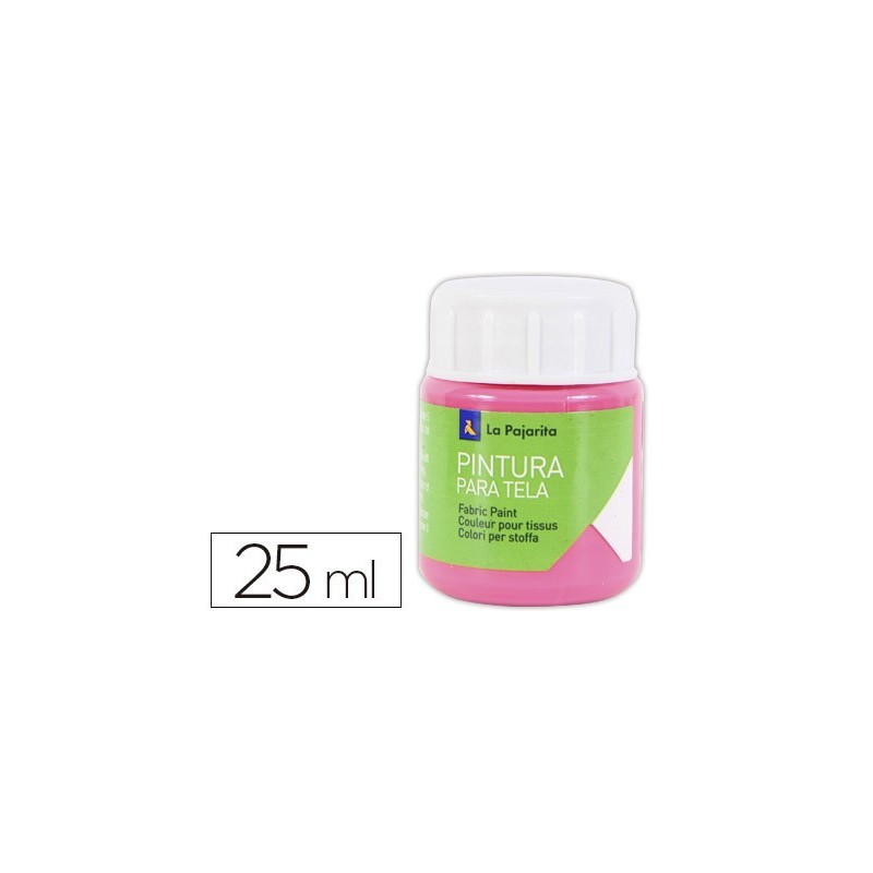 Pintura para tela la pajarita magenta 25 ml