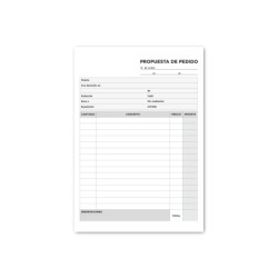 Talonario liderpapel pedidos cuarto original y copia t222