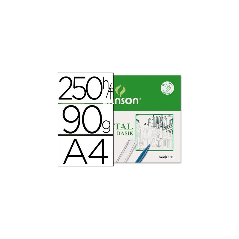 Papel vegetal guarro din a4 90-95 gr hoja