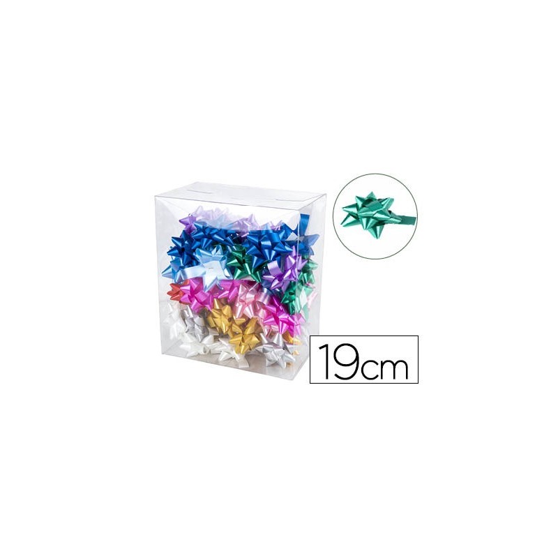 Lazo fantasia liderpapel 19 mm caja de 50 unidades colores surtidos