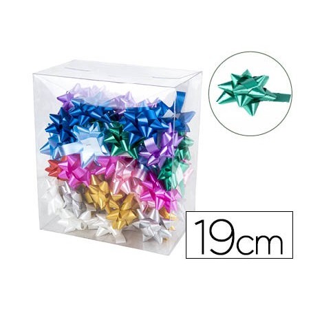 Lazo fantasia liderpapel 19 mm caja de 50 unidades colores surtidos