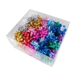 Lazo fantasia liderpapel 15 mm caja de 100 unidades colores surtidos