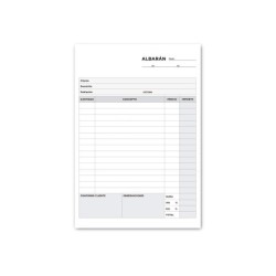 Talonario liderpapel albaran cuarto original t115