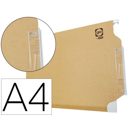 Carpeta colgante gio din a4 visor lateral tamaño 330x275x345 mm