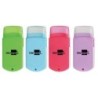 Goma de borrar liderpapel rectangular con protector plastico sacapuntas 2 usos y cepillo colores surtidos