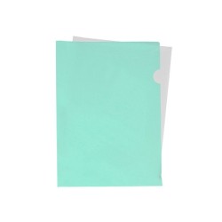 Carpeta liderpapel dossier uñero polipropileno din a4 verde manzana opaco 20 hojas
