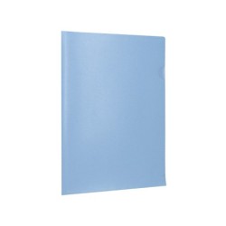 Carpeta liderpapel dossier uñero polipropileno din a4 celeste opaco 20 hojas