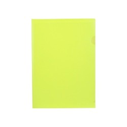 Carpeta liderpapel dossier uñero polipropileno din a4 amarillo fluor opaco 20 hojas