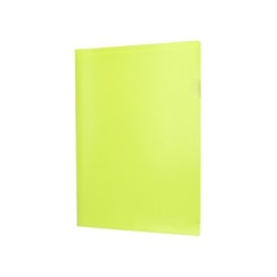Carpeta liderpapel dossier uñero polipropileno din a4 amarillo fluor opaco 20 hojas