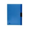 Carpeta liderpapel dossier pinza lateral polipropileno din a4 azul translucido 60 hojas pinza deslizante
