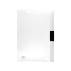Carpeta liderpapel dossier pinza lateral polipropileno din a4 transparente 60 hojas pinza deslizante