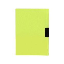 Carpeta liderpapel dossier pinza lateral polipropileno din a4 amarillo fluor opaco 30 hojas pinza deslizante
