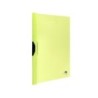 Carpeta liderpapel dossier pinza lateral polipropileno din a4 amarillo fluor opaco 30 hojas pinza deslizante