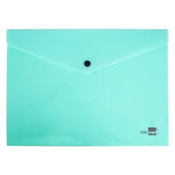 Carpeta liderpapel dossier broche polipropileno din a4 verde manzana opaco 50 hojas