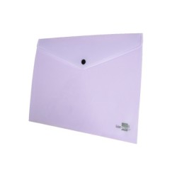 Carpeta liderpapel dossier broche polipropileno din a4 lavanda opaco 50 hojas