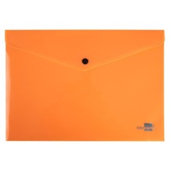 Carpeta liderpapel dossier broche polipropileno din a4 naranja fluor opaco 50 hojas