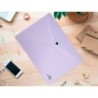 Carpeta liderpapel dossier broche polipropileno din a4 lavanda opaco 50 hojas
