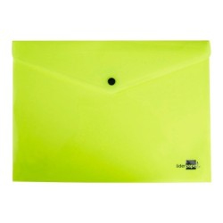 Carpeta liderpapel dossier broche polipropileno din a4 amarillo fluor opaco 50 hojas