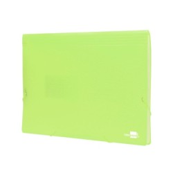 Carpeta liderpapel clasificador fuelle polipropileno din a4 amarillo fluor opaco 13 departamentos