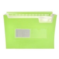 Carpeta liderpapel clasificador fuelle polipropileno din a4 amarillo fluor opaco 13 departamentos