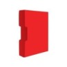 Carpeta liderpapel personaliza 100 fundas polipropilenodin a4 rojo translucido con cajetin