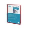 Carpeta liderpapel personaliza 20 fundas canguro polipropileno din a4 rojo translucido portada y lomo