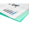 Carpeta liderpapel escaparate 30 fundas polipropileno din a4 verde manzana opaco