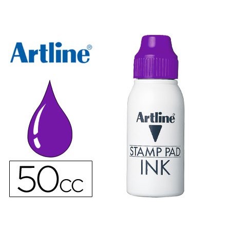 Tinta tampon artline violeta bote 50 cc