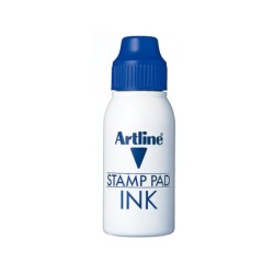 Tinta tampon artline azul bote 50 cc