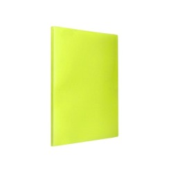 Carpeta liderpapel escaparate 30 fundas polipropileno din a4 amarillo fluor opaco