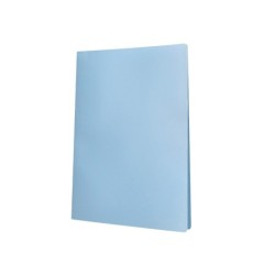 Carpeta liderpapel escaparate 20 fundas polipropileno din a4 celeste opaco