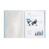 Carpeta liderpapel escaparate 20 fundas polipropileno din a4 celeste opaco