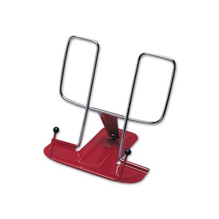 Atril liderpapel base metalica angulo ajustable soporte parteposterior 195x235 mm color rojo