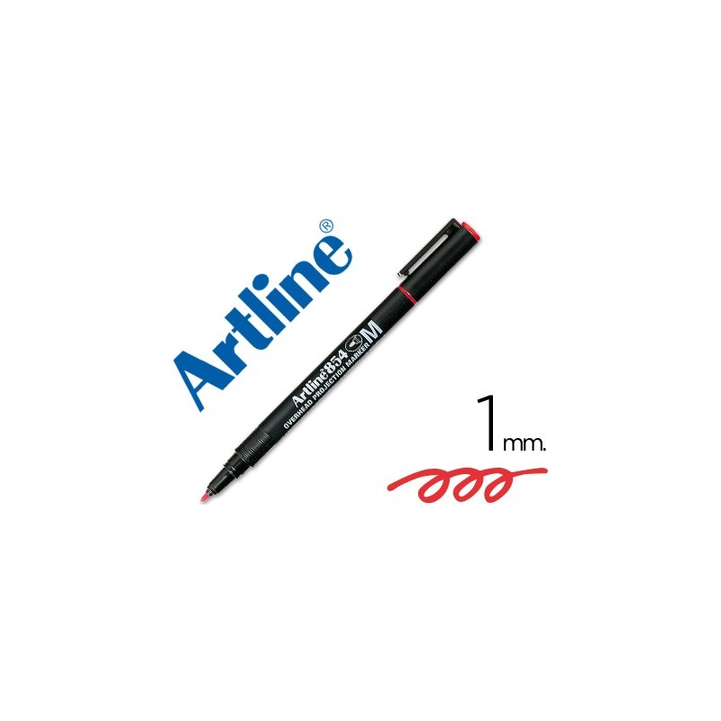 Rotulador artline retroproyeccion punta fibra permanente ek-854 rojo -punta redonda 1 mm Rotulador artline retroproyeccion punta fibra permanente ek-854 rojo -punta redonda 1 mm