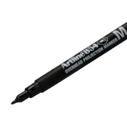 Rotulador artline retroproyeccion punta fibra permanente ek-854 negro -punta redonda 1 mm