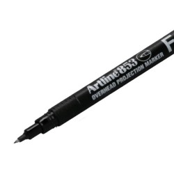 Rotulador artline retroproyeccion punta fibra permanente ek-853 negro -punta redonda 0.5 mm