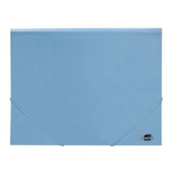 Carpeta liderpapel gomas solapas polipropileno din a4 celeste opaco
