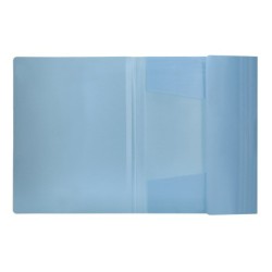 Carpeta liderpapel gomas solapas polipropileno din a4 celeste opaco