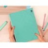 Carpeta liderpapel gomas solapas polipropileno din a4 verde manzana opaco