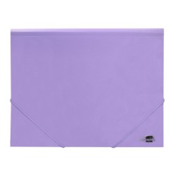 Carpeta liderpapel gomas solapas polipropileno din a4 lavanda opaco