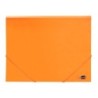 Carpeta liderpapel gomas solapas polipropileno din a4 naranja fluor opaco