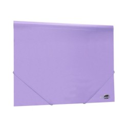 Carpeta liderpapel gomas solapas polipropileno din a4 lavanda opaco