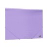 Carpeta liderpapel gomas solapas polipropileno din a4 lavanda opaco