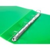 Carpeta liderpapel 4 anillas 25 mm mixtas polipropileno din a4 verde manzana opaco