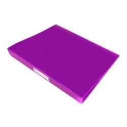 Carpeta liderpapel 4 anillas 25 mm mixtas polipropileno din a4 lavanda opaco